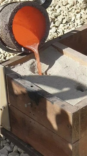 Sand casting-Copper bars #casting #castingking