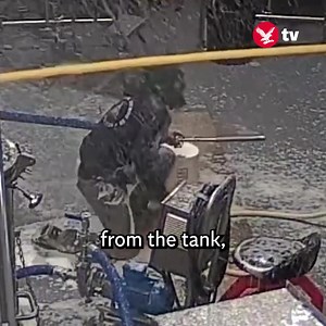 CCTV captures beer tank explosion sending brewer flying across room | The Independent