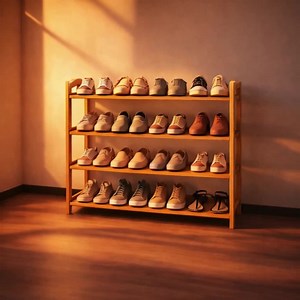Bamboo Shoe Rack Bench: Entryway Storage Organizer - Etsy UK