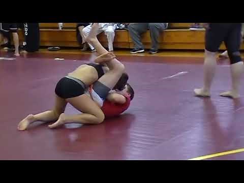 Girl vs boy .....INSANE triangle choke submission