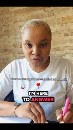 Have you ever wondered why low-fat and fat-fee milk tastes sweeter than full-cream milk? is there added sugar in these milks? No, there is no added sugar in low-fat or fat-free milk 🥛 #nutritionweek #urbandietitian #nutritiontips | Mbali Mapholi Inc. - Registered Dietitians