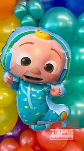 Cocomelon Theme Balloon Backdrop with Celebrant Standee | Cebu Balloons