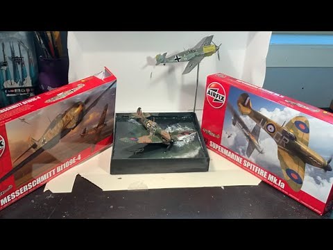 Dunkirk Diorama Part 2/2 - Building the 1/72 Airfix Spitfire and Diorama Base