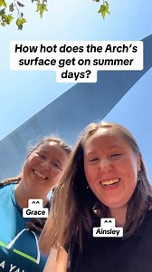 Have you ever wondered how hot the surface of the Arch gets on summer days like today? You ask, we answer! NOTE: please do not try this for yourself! Thank you to @gatewayarchnps for their permission to put tape on the Arch :) | Gateway Arch Park Foundation