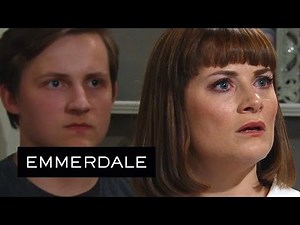 Emmerdale - Robert And Aaron Intimidate Chrissie And Lachlan