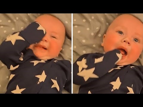 Dad puts baby's onesie on completely backwards
