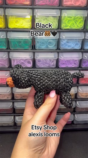Rainbow Loom Black Bear🐻🖤