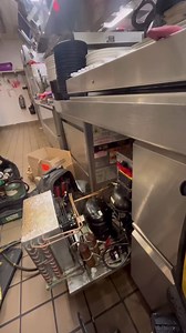 New R290 compressor and filter drier on a Delfield 4 drawer unit. Along with some occasional BKI chicken oven work. Shower head replaced on it. | Edward Orozco