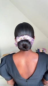 Sleek Low Bun for Relaxed Hair — No Gel, Simple & Elegant