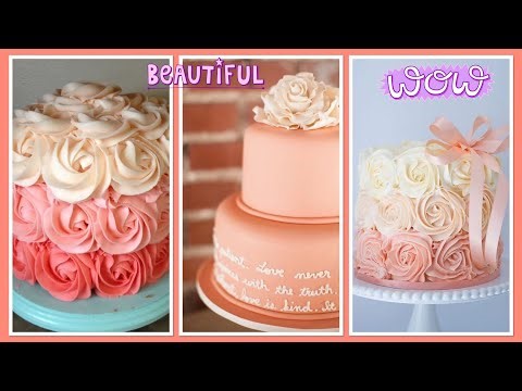 Beautiful coral-colored cakes 🎂 ideas 💡