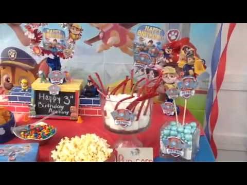 Paw patrol theme birthday party ideas