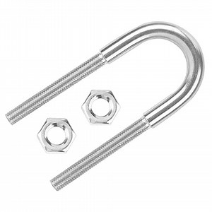 [Hot Item] A2 SS304 Stainless Steel U-Shaped Screw U-Shaped Clamp Fastener U-Shaped Bolt for Solar Panel with Nut