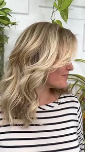 We agree with Terri Conn QVC, the blonder the better! Maria uses a highlighting technique with three shades of blonde to cover up those roots and add extra dimension ✨ Follow our page for more stylist recommendations and tips🦋 #BeautyBrave #balayage #blondehighlights | Calista by Maria McCool