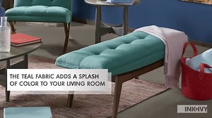 INK+IVY Teal Pecan Bench