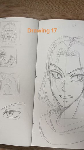 Dibujo de Android 17 con nueva pluma