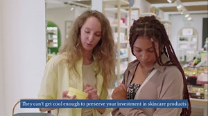 Summit Appliance Beautifridge 18” Skincare Fridge, Makeup & Cosmetics Cooler, Built-In, Stainless Steel- LX1D