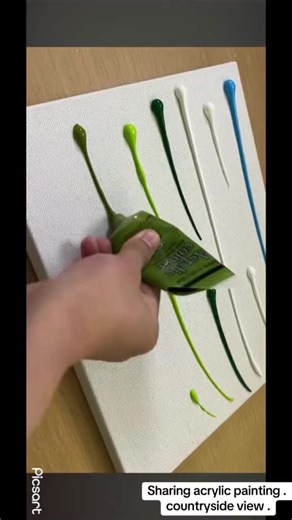 Tập vẽ tranh đơn giản. Nguồn: sưu tầm. #tapvechonguoimoi #artwork #art #painting #canvas | Hồng Liên Painting wall