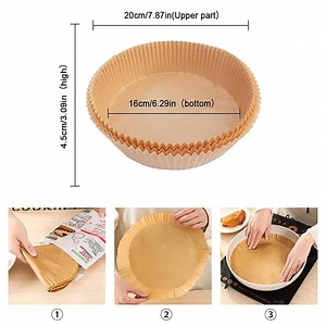[Hot Item] 50PCS/100PCS Air Fryer Disposable Parchment Paper Liner Baking Paper Liners
