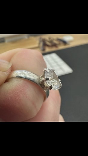 One of our local clients brought into us a sentimental silver ring...
