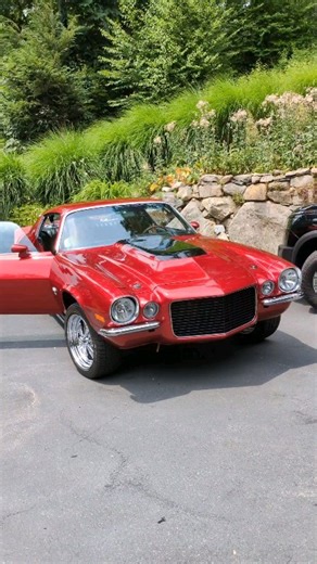 Revving up nostalgia! This is my Dad firing up a '72 Camaro SS. Very similar to when I turn on my EV. 😂 🚗💨 #ClassicCars #CamaroSS | Rich DeMuro