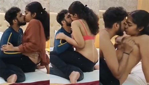 Beautifull desi slut Romantic kissing with boyfriend - FSIBlog