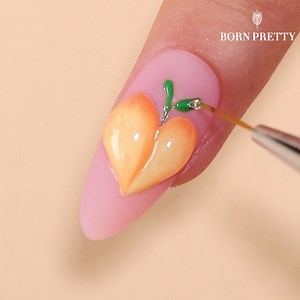 5.9K views · 71 reactions | Lifelike peach nails DIY. Try it now Color coat: https://bit.ly/3jcrjrh . #bornpretty #nails #nailgel #nailgelpolish #nailartaddict #nailart #10mlnailgelpolish #summernails #fruitnails | Bornpretty | Facebook
