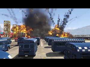 GTA 5 : Bigest Air plant & Military Vehicles Full Destroyed By Franklin In GTA 5