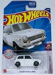 Amazon.com: Hot Wheels 2022 - 客製化 '70 Honda N600 - 小巧國王[白色] 141/250 : 玩具和遊戲