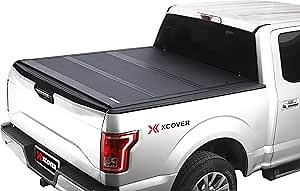 XCOVER Hard Folding Tonneau Cover, Compatible with 2019 2020 2021 2022 2023 2024 2025 F150 5.5' Bed