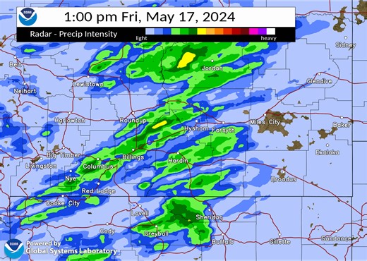 4.1K views · 38 reactions | Here is a look at the potential progression of showers and thunderstorms today (NBM solution). Stay weather aware today and seek shelter if storms approach. | US National Weather Service Billings Montana | Facebook