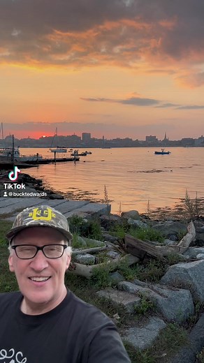 Sunset in Maine #sunset #maine #oceanview #singersongwriter | Buck T. Edwards