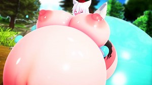 Momiji Inubashiri slime body inflation (Touhou)｜俺の3Dエロ動画