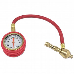 [Hot Item] Dial Tire Pressure Gauge with Heavy Duty Brass Deflator Chuck
