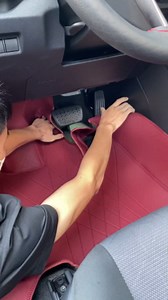 EKR Custom Floor Mats for Subaru Forester 2025, Front & 2nd Row Car Floor Mat Fit Forester 2025 - Leatherette Floor Liners (Burgundy)