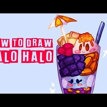 Easy HOW TO DRAW Cute Halo Halo #kawaiifood #kawaiiart #kawaii #philippines