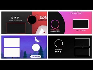 Top 10 Youtube End Screen Template No Copyright