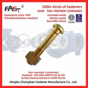 [Hot Item] High Quality HDG Railway Fastener Rail Track Bolt with Nut Fish Bolt