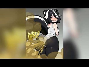 Skunk girl farting for you