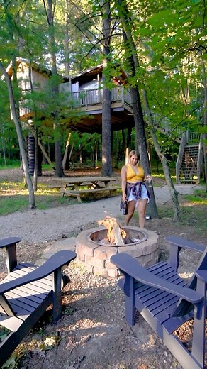 92 reactions · 3 comments | Outdoor shower weather is a vibe  : @prettyliltraveler #themohicanstreehouseresort #summer #outdoor #vacation #ohio | The Mohicans Treehouse Resort and Wedding Venue | Facebook
