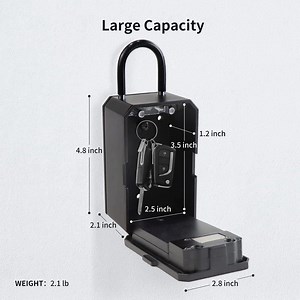 [Hot Item] Smart Tuya Ttlock Keybox Wall Mounted Safe Key Storage Lock Box