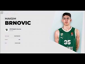 Maksim Brnovic - Zalgiris - Adidas Next Gen EuroLeague Highlights