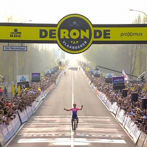 Wow, what an incredible ride by Alberto Bettiol to win the Tour of Flanders! 💪💪 | Global Cycling Network