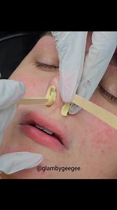 👃🍯 1st Time Nose Wax. 👏🏾👏🏾😈😈😈 🚫 PAIN!! #waxingkc #waxing #waxingvideos #nosewax #nosewaxing #nosehairs #Esthetician #estheticiankc #aesthetics #aesthetician #aestheticiankc | Glam by Gee Gee Beauty Bar