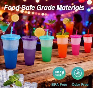 [Hot Item] Bulk Order Biodegradable Plastic Drinking Cups with Custom Sizes.