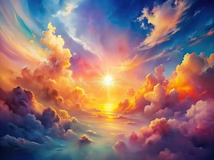 Captivating Abstract Watercolor Sunset Sky a Stunning Aerial Video Background for Mobile Desktop and Tablet Devices Stock Illustration - Illustration of backgrounds, light: 383332195