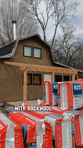 250K views · 5.9K reactions | Insulating the shed tiny house with rockwool! #diy #shedhouse #tinyhouse | DannerCronise | Facebook