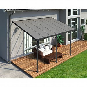 Canopia Feria Marquesina Pérgola De Aluminio 3X4.25 m Gris