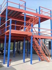 [Hot Item] Multi-Dimensional Customizable Warehouse Shelving Mezzanine Rack with Integrated Warehousing and Office Multi-Level Steel Structure Loft