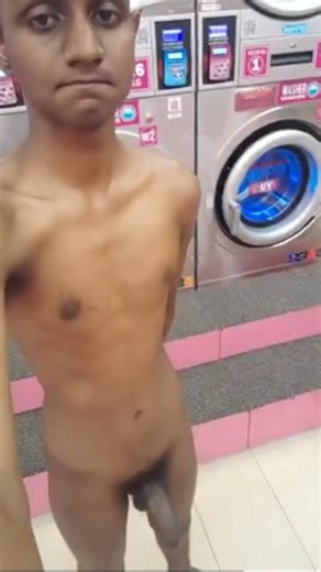 Malay South Indian Boy Naked in Public Laundry