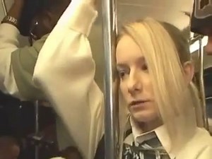 blonde pussy American Schoolgirl Kandi Hart Groped and Fucked In Bus